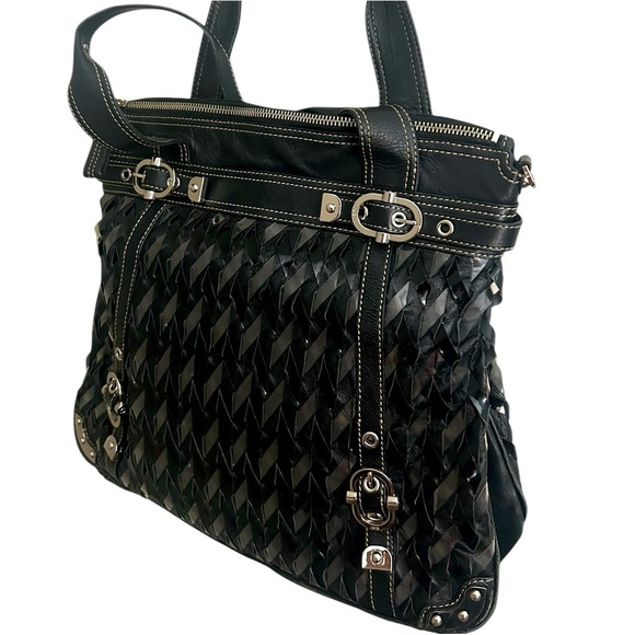 Rafe Handbags - Rafe New York Y2K (Anthropologie) leather and plastic woven larger bag! Lux y2K